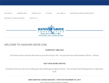 Tablet Screenshot of hanovergrove.com